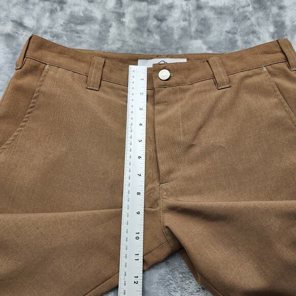 Bluffworks Pants Mens 32W/30L Tan Original Performance Regular Fit Chino Preppy - Picture 9 of 12